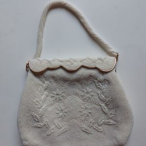 Vintage custom made beaded bag